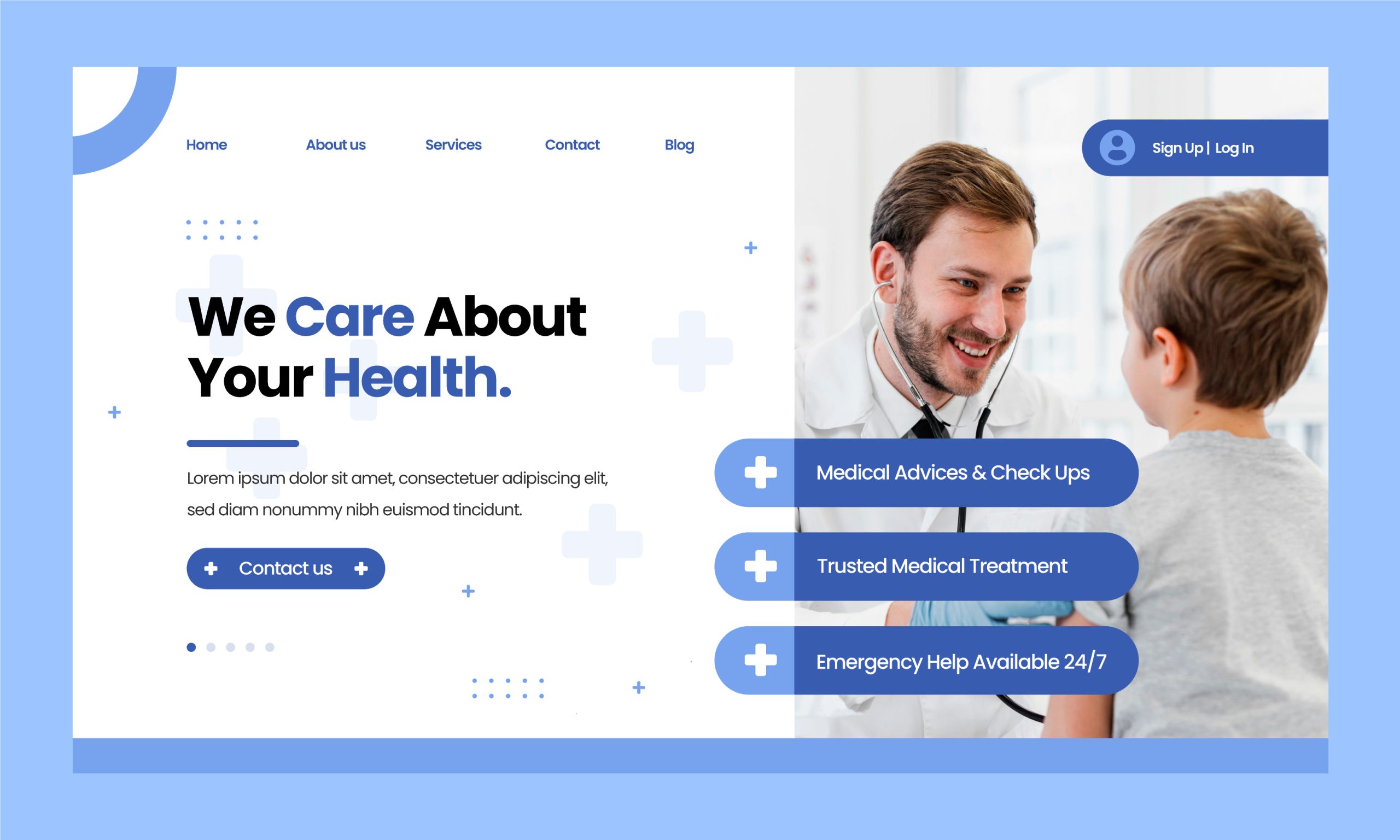 medical website design