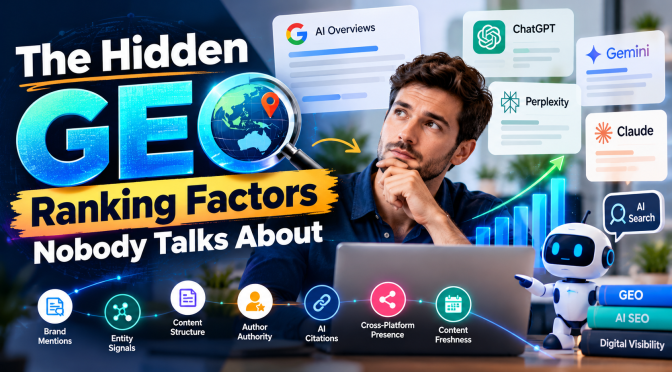 The Hidden GEO Ranking Factors Nobody Talks About